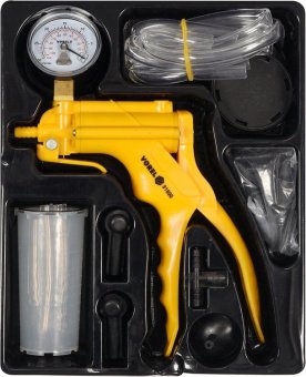 VOREL Помпа ручна вакуумна з обладунками, кпл. 16 шт., P= -1-0 Bar  | 81690