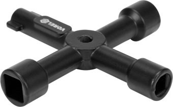 VOREL Ключ для замикання шаф в майстерні хресто-подібний, 4 види, 72х 72 мм  | 78477