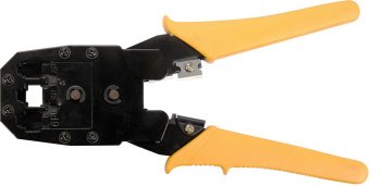 VOREL Кліщі для затискання телефонних і мережевих штепселів : L= 195 мм, RJ45 RJ10 RJ11  | 45504