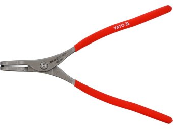 Щипці SEGERA для стопорних кілець YATO гнуті під 90° розтискні, l= 300 мм, розвід- 85-200 мм [4/24]