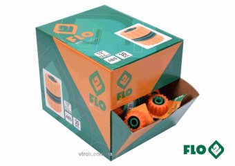 FLO Муфта сполучна 2-х водяних шлангів 1/2" пластикова  | 89007