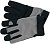 YATO Рукавиці робочі чорно-сірі YATO : для сенсорних екранів, штучна шкіра +бавовняний трикотаж, роз