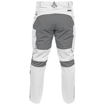 Штани робочі 4-WAY стреч SERWAL біло-сірі YATO розм L/ 88-94 см, ріст- 174-184 см, 11 кишень [10]