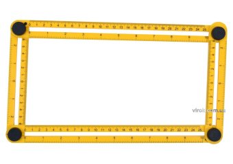 VOREL Шаблон - лінійка для перенесення вимірів, 25х12см. габ. 310 х 175 х 25 мм  | 18470