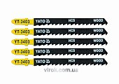 YATO Полотно для електролобзика(дерево) YATO : 6TPI, L= 100 мм. Уп. 5 Шт.  | YT-3403
