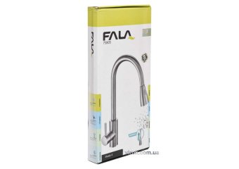 FALA Змішувач води для кухонної раковини "STEELY 4" з кульовим регулятором  | 75805