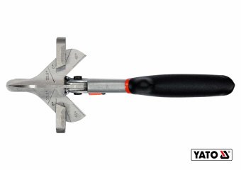 YATO Ножиці для пластику, гуми, вінілу YATO : L= 245 мм, для різання під кутом 22.5° і 45°, CrV  | Y