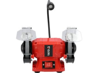 Точильний верстат YATO від електромережі 230 В, 250 Вт, 2 диски Ø= 150/20х 12,7 мм [1]