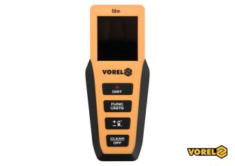 VOREL Дальномір лазерний : 0.2-50 м, точність ± 2 мм, 8 режимів, живлення- 2 x AAA (3 В)  | 81791