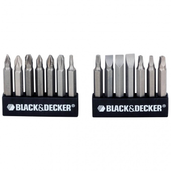 Black & Decker Набор бит , Phillips, Slotted, Pozidriv,Torx, Square, на батарейках типа АА, блистер