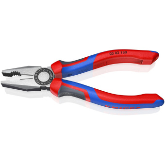 KNIPEX Плоскогубцы комбинированные 180 мм 03 02 180 | 03 02 180