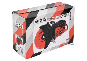 YATO Бензоріз по бетону і металу YATO : 4 кВт, 4700 об/хв, диск Ø=400х25.4 мм, глибина різу- 145 мм 
