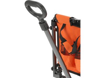 Візок присадибний розкладний на 4 колесах FLO з поворот важілем, ємність- 68х 39х 26см, навант- 70кг