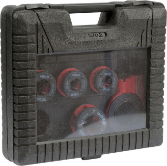 YATO Набір різьбонарізний для труб YATO : Ø= 3/8", 1/2", 3/4", 1"; 5 елем.  | YT-29001