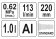 YATO Пістолет пневматичний для утворення піни YATO : бак- 1 л, сопло- 220 мм, 113 л/хв, 0.62 МПа  | 