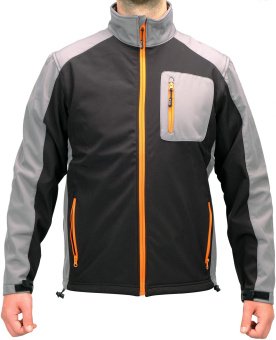 YATO Куртка робоча SOFTSHELL YATO розмір S, чорно-сіра, 3 кишені, 96% поліестер і 4% спандекс  | YT-