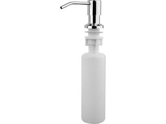 Дозатор плину для миття посуду FALA 330 мл, Ø= 55 мм, H= 275 мм, носик- 11 см, зі сталі, хромована