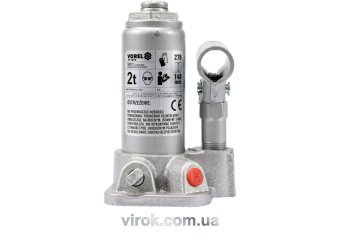 VOREL Домкрат гідравлічний cтовбцевий ; F= 2 т, роб. висота- 148- 276 мм  | 80012