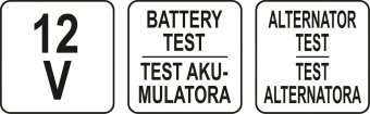 STHOR Тестер діодний цифровий напруги акумуляторів і генераторів до 12 В  | 81741