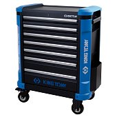 KING TONY Тележка инструментальная на колесах усиленная. 6 полок | 87G31-6B-BK