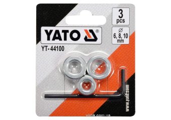 YATO Обмежувачі глибини свердління YATO для свердл Ø= 6, 8, 10 мм, 3 шт. з ключом  | YT-44100