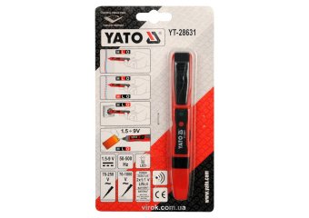 YATO Індикатор напруги YATO контрольний мережевий U= 70- 1000 V, l= 145 мм  | YT-28631