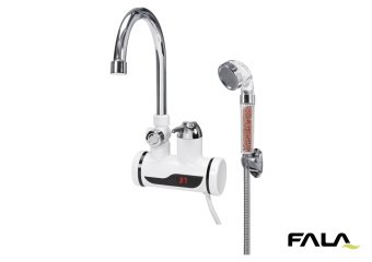 FALA Нагрівач води з LCD-дисплеєм KALTA-4 : 3кВт,до 60°С,тиск 0.1-0.6МПа,кабель-1.2 м + душовий комп