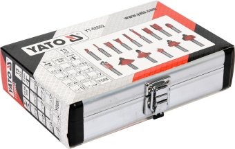 YATO Фрези по дереву YATO : зі шпинделем Ø8 мм, 15 шт  | YT-68002