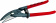 NWS  Ножиці для листового металу : праві, t= 0.8-1.0 мм, леза L= 42 мм, H= 250 мм | 061R-12-250