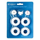 Комплект футорок для підключення радіатора (7 од) 1/2 Double-lin | 78-136