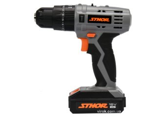 STHOR Шуруповерт-дриль ударний акумуляторний : 18 В, Li-Ion 1,3 АхГод, КМ- 22 Nm, патрон Ø≤10 мм  | 