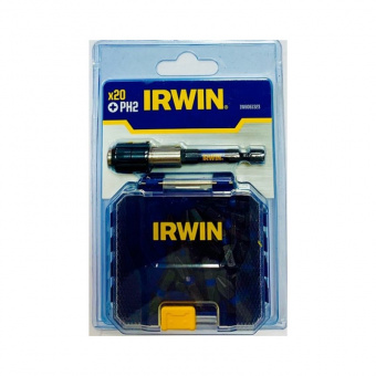 IRWIN Бита IMPACT PRO 1/4"/25мм PH2 20шт + держатель | IW6061323