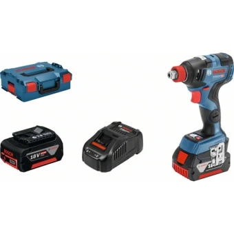 Акумуляторний ударний гайковерт Bosch GDX 18V-200 C (2х18 В, 5 А*год) (06019G4201)