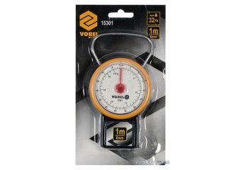 Ваги ручні, підвісні, пружинні VOREL, до 32кг, з рулеткою- 1м і циферблат. шкалою- ±0,5 [36]
