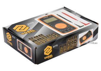 Мультиметр для вимірювання електричних параметрів VOREL : цифровий з LCD-дисплеєм [40]