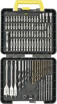 Набір біт, насадок, свердл по металу/дереву/каменю RYOBI RAK95DDF (95шт), пластиковий кейс