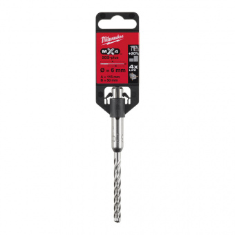 MILWAUKEE Бур SDS-PLUS MX4 , Ø6,0х115х50мм | 4932352011