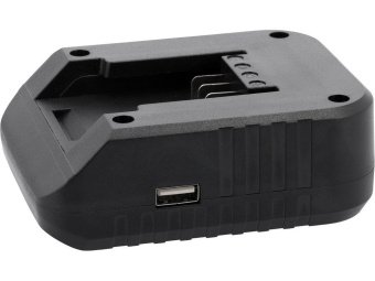 Зарядний пристрій від автомобільної від мережі 12-28 B YATO для акумуляторів Li-Ion 18 В, 2 А, USB-в