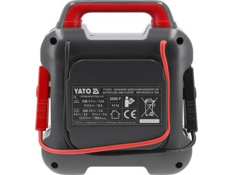 Пусковий конденсатор YATO 2.7V 3 kFa x6 живлен через USB 5V, 1.8A: вихідний-12V, 1.5kА, DW
