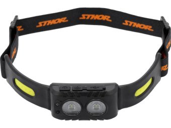 Ліхтар на чоло акумулят світлодіодн STHOR 0,5+1 Вт;аку PO-LI 3,7 В, 400 мA×Г,5 режимів, 200 lm [80]