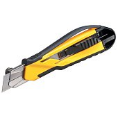 STANLEY Нож с магазином и стопорным винтом, 18 мм выдвижное лезвие, 6 запасных лезвий.