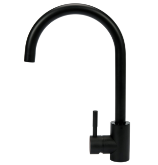 FALA Змішувач води для раковини "STEELY BLACK 1" з кульовим регулятором, чорний  | 75852