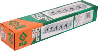 FLO Вішалка для присадибного інвентара , 6 гаків і 5 комірок з діапаз.- 18х 32 мм  | 89950