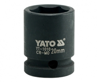 YATO Головка торцева ударна 6-гранна YATO : квадрат 1/2", М= 20 мм, L= 39 мм  | YT-1010