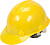 VOREL Каска для захисту голови жовта з матеріалу HDPE  | 74172