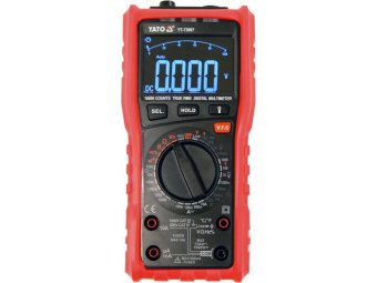 Мультиметр TRUE RMS Z електричних параметрів YATO з LCD-цифровим діапазоном 9999(DW)