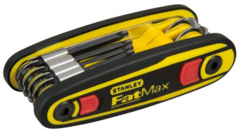 STANLEY 0-97-552 Набор ключей 6-ти гранных 8 ед. 1.5- 8 мм FatMax в рукоятке с фиксатором (1.5-8 мм)