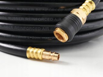 Шланг резиновый армированный для компрессора 20м 8x15мм (20 атм) (PROFI) AIRKRAFT AHC-16-E