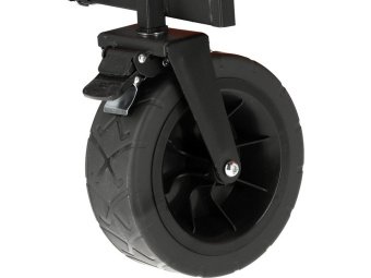 Візок присадибний розкладний на 4 колесах FLO з поворот важілем, ємність- 79х 44х 26см, навант 100кг