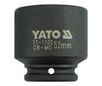 YATO Головка торцева ударна 6-гранна YATO : квадрат 3/4", М= 52 мм, L= 72 мм  | YT-1102